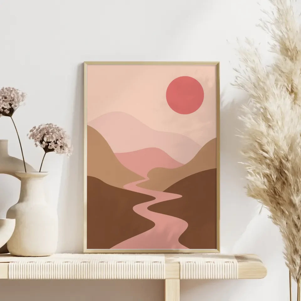 „Vielfältige Naturkunst: Poster mit Berggipfel und idyllischer Landschaft“ 4