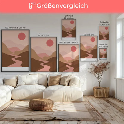 „Vielfältige Naturkunst: Poster mit Berggipfel und idyllischer Landschaft“ 7