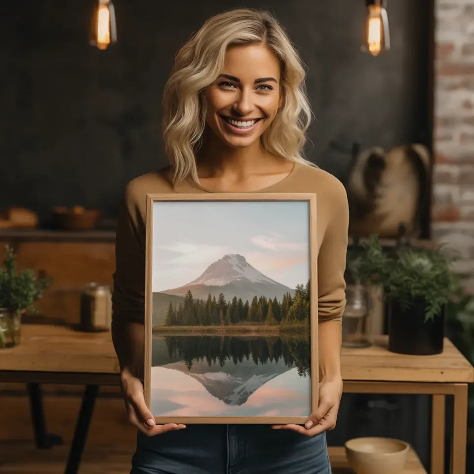 Inspirierendes Zitat mit ruhiger Meeresszene für dein Zuhause 2