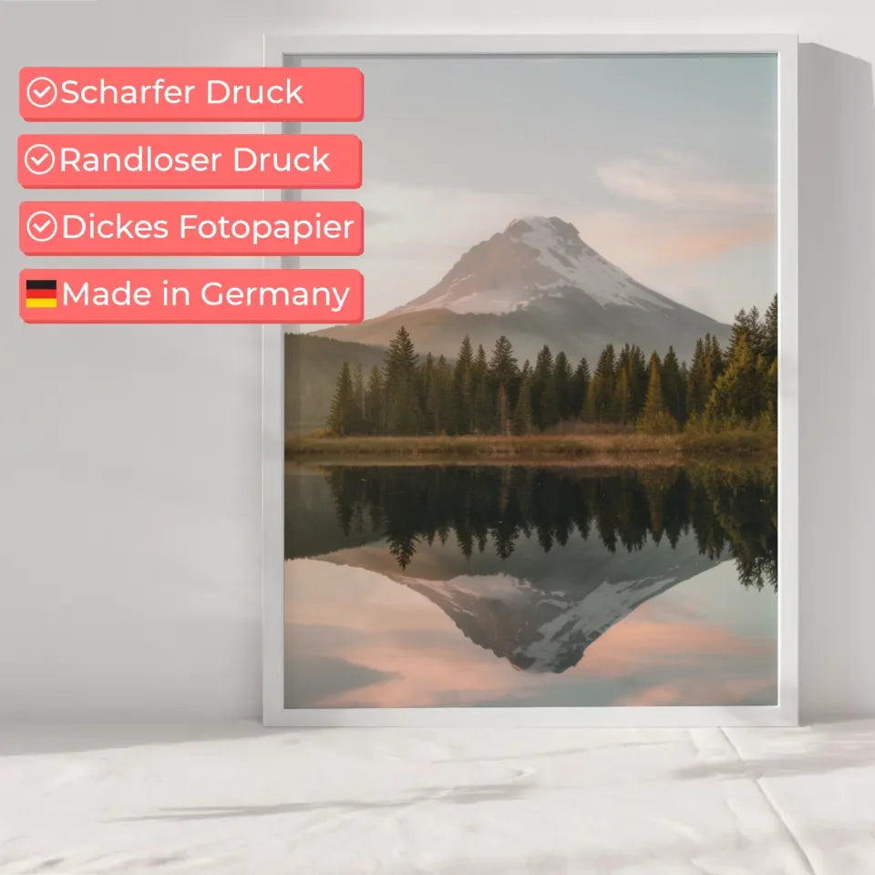 Inspirierendes Zitat mit ruhiger Meeresszene für dein Zuhause 6