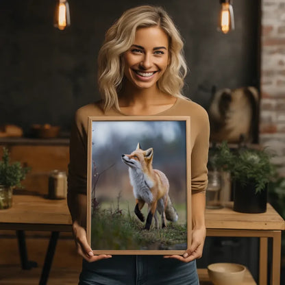 Poster Fuchs im natürlichen Lebensraum – Ruhe und Natur für dein Zuhause