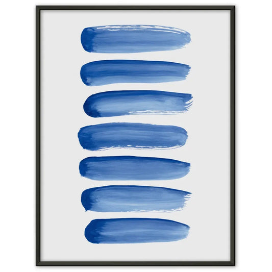 Hellblaues Poster mit halbkreisförmigen Designs für kreative Lebensräume 1