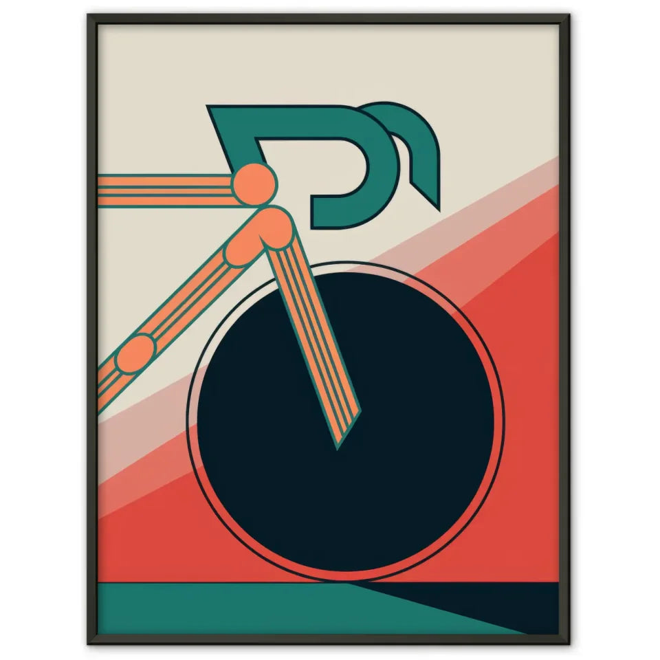 Kreativer Espresso Martini Poster mit Cocktailglas auf grünem Hintergrund 1