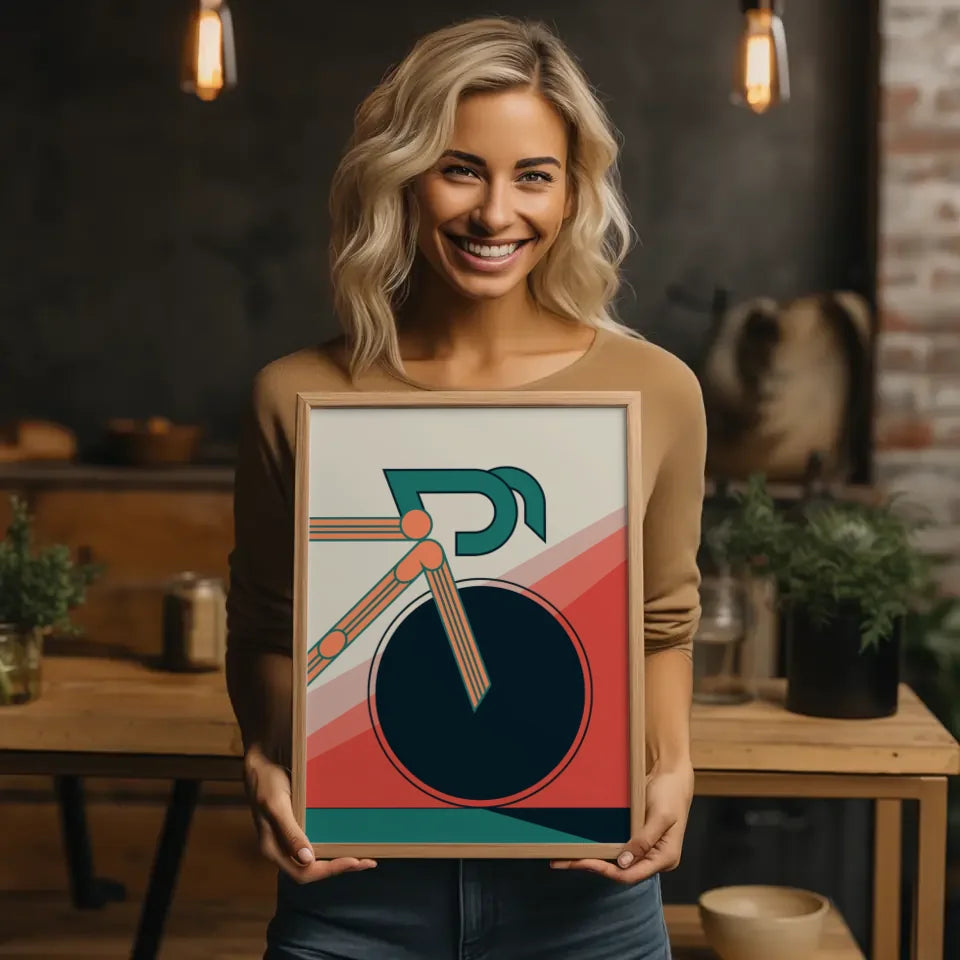 Kreativer Espresso Martini Poster mit Cocktailglas auf grünem Hintergrund 2