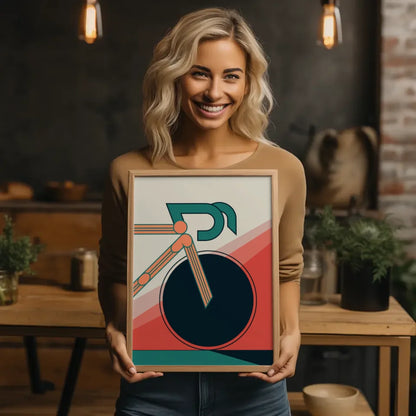 Kreativer Espresso Martini Poster mit Cocktailglas auf grünem Hintergrund 2