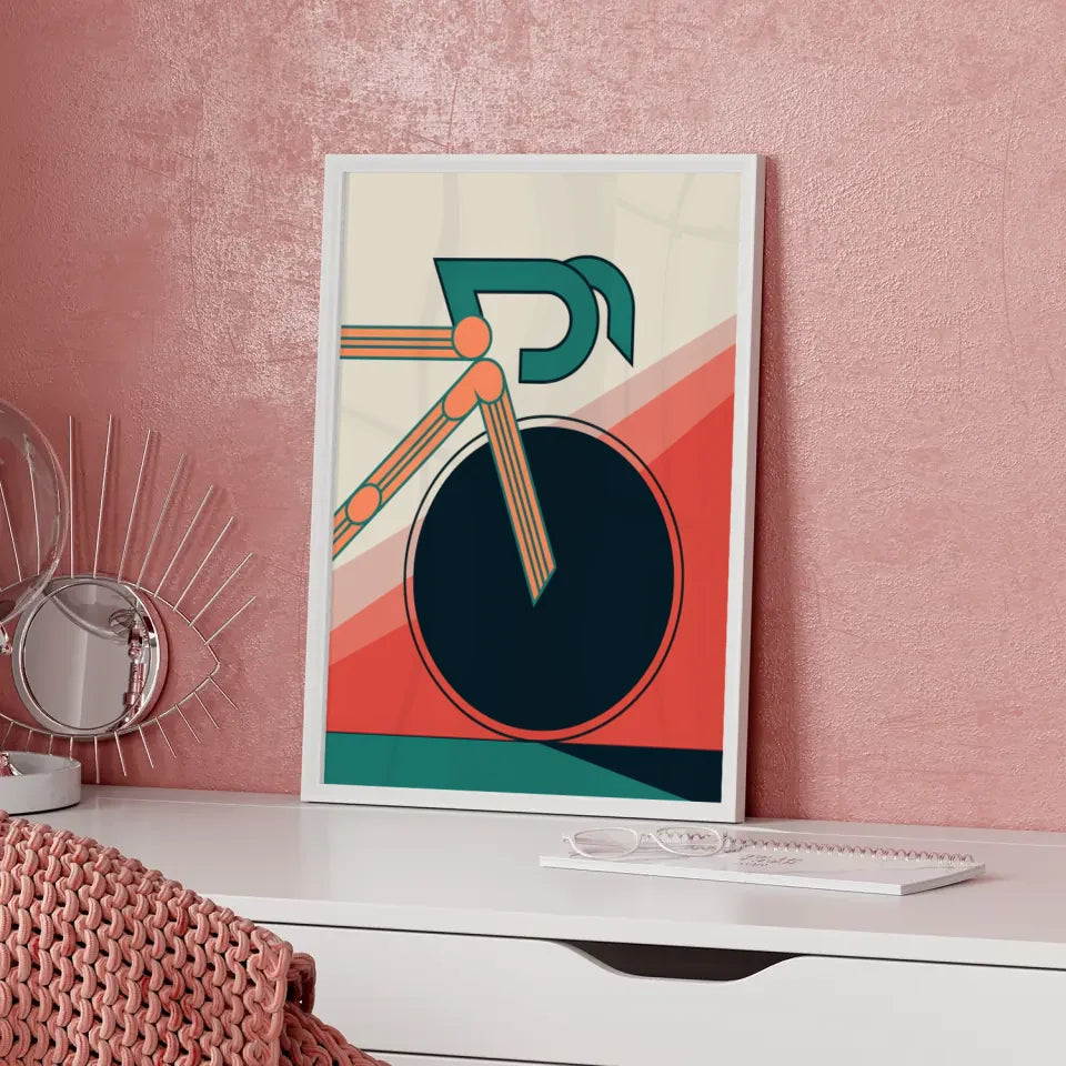 Kreativer Espresso Martini Poster mit Cocktailglas auf grünem Hintergrund 5