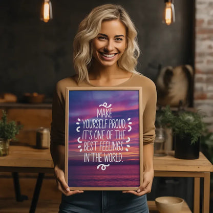 Poster mit Herzen und Sternen auf hellblauem Hintergrund – Dream Design. 2