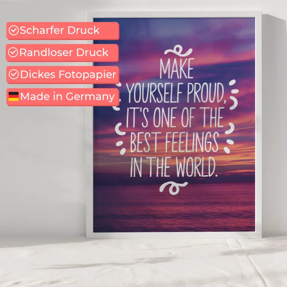 Poster mit Herzen und Sternen auf hellblauem Hintergrund – Dream Design. 6