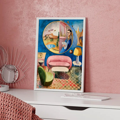 Stimmungsvoller Wolkenkratzer-Poster in nebliger Kulisse für dein Zuhause 5