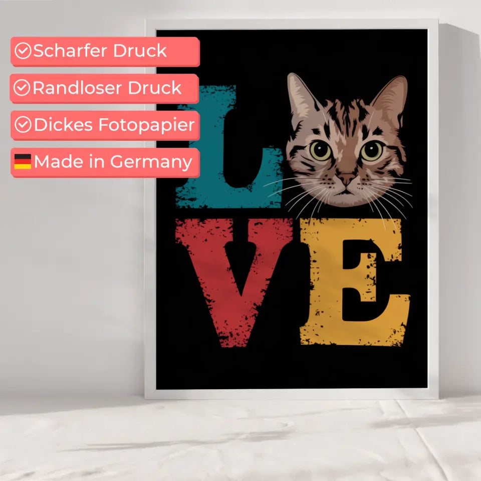 Poster einer Surferin im Sonnenuntergang auf einer Welle mit Himmel 6