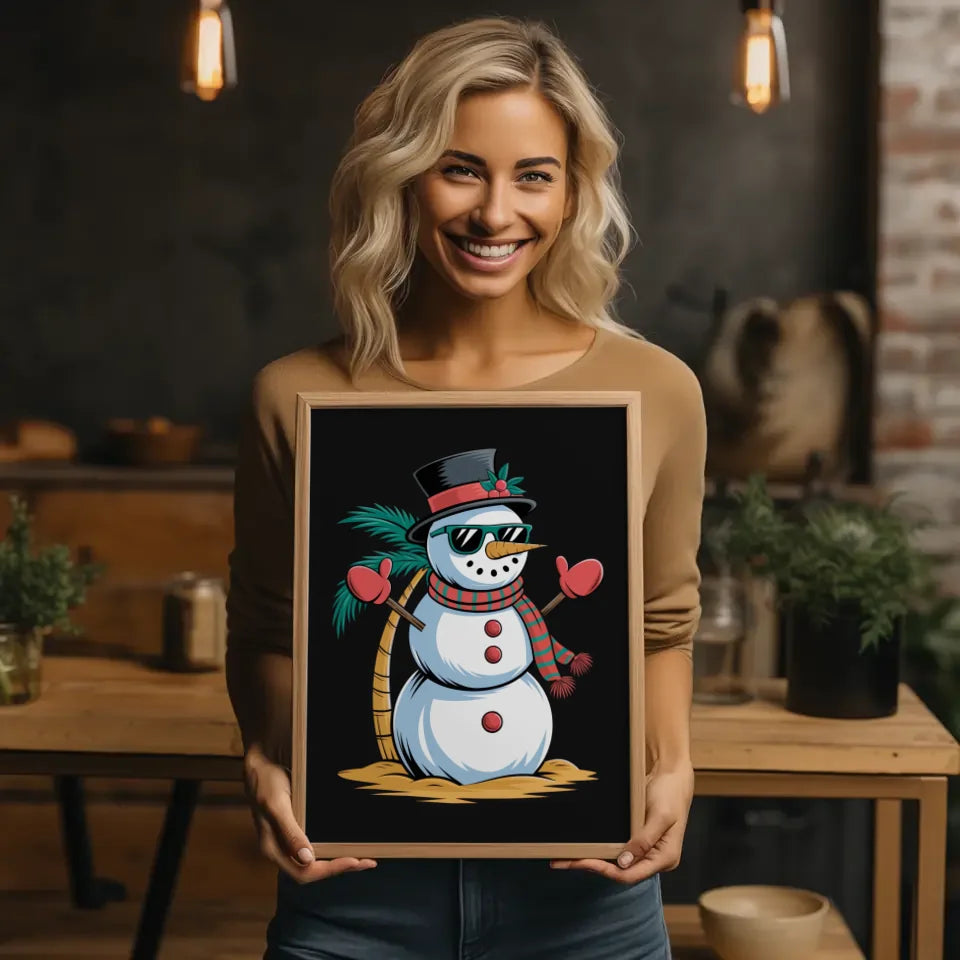 Kunstvolles Poster einer lebendigen Straße mit Himmel und Landschaft 2