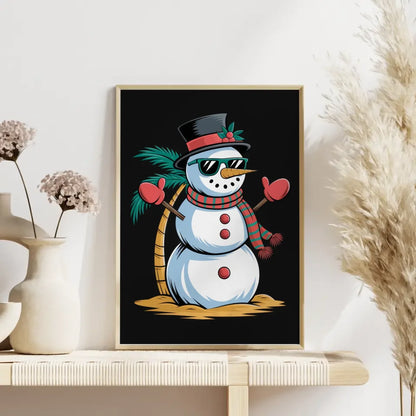 Kunstvolles Poster einer lebendigen Straße mit Himmel und Landschaft 4