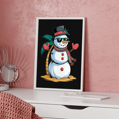 Kunstvolles Poster einer lebendigen Straße mit Himmel und Landschaft 5