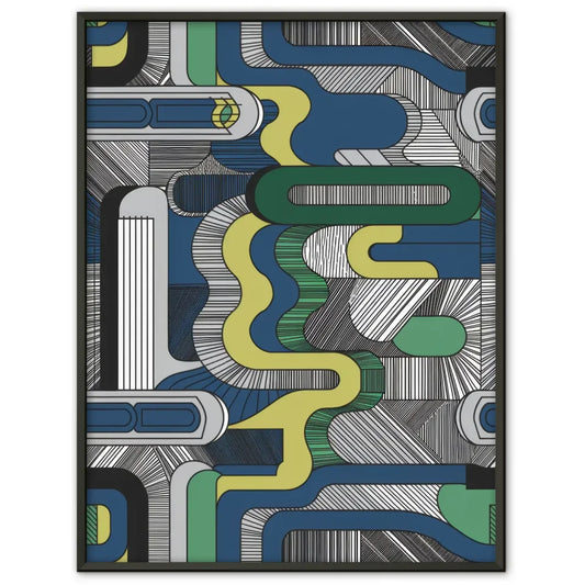 Poster dynamische Welle mit Spruch Lass das Meer dich befreien 1