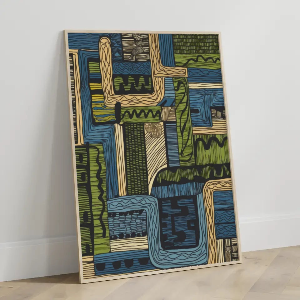 Plakat Welle lebendig mit dem Spruch Lass das Meer dich befreien 3