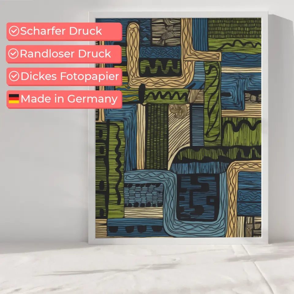 Plakat Welle lebendig mit dem Spruch Lass das Meer dich befreien 6