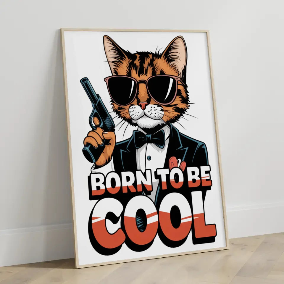 Faszinierendes Graffiti-Katzen-Poster in lebendigen Farben 3