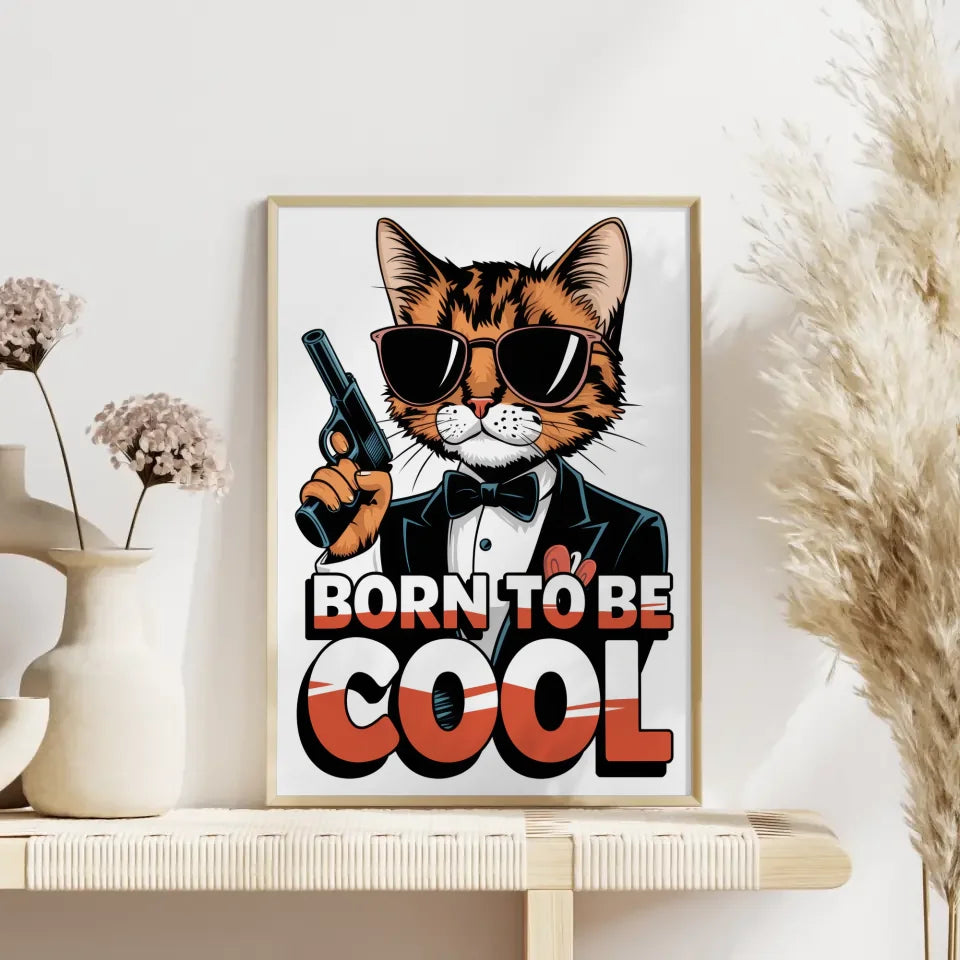 Faszinierendes Graffiti-Katzen-Poster in lebendigen Farben 4