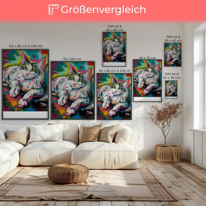 Poster einer lächelnden Frau mit Blumenkrone – lebendiges Porträt kaufen 7