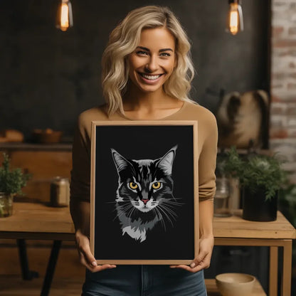 Aquarell-Illustration Poster MORE AMOR POR FAVOR in Rosa 2