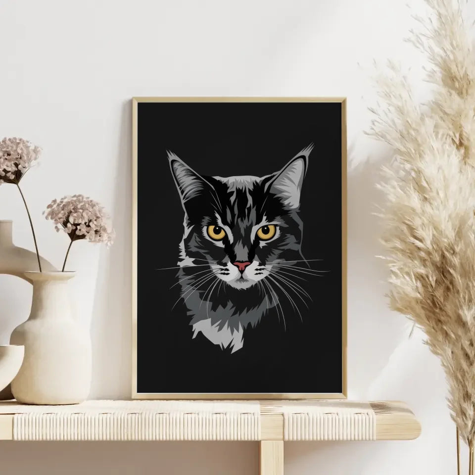 Aquarell-Illustration Poster MORE AMOR POR FAVOR in Rosa 4