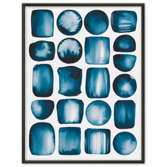 Blaugrüner Wal mit bunten Ballons – Aquarell-Poster kaufen 1