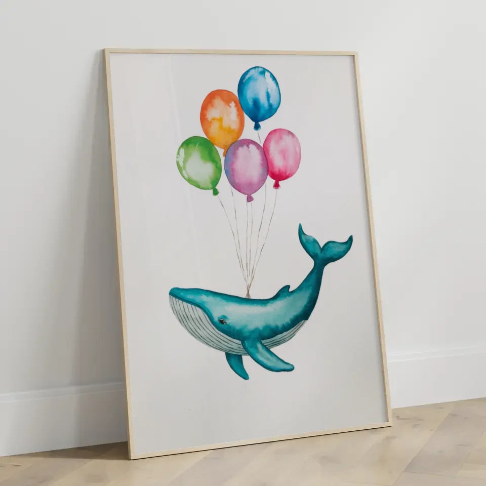 Aquarell-Poster mit dem Zitat Du bist, was du manifestierst 3