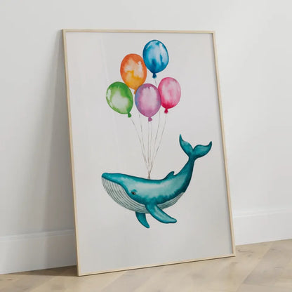 Aquarell-Poster mit dem Zitat Du bist, was du manifestierst 3