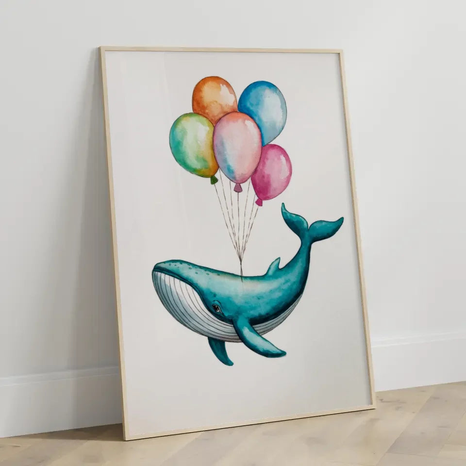 Aquarellposter: 'Du bist, was du manifestierst' in Rosa- und Regenbogenfarben 3