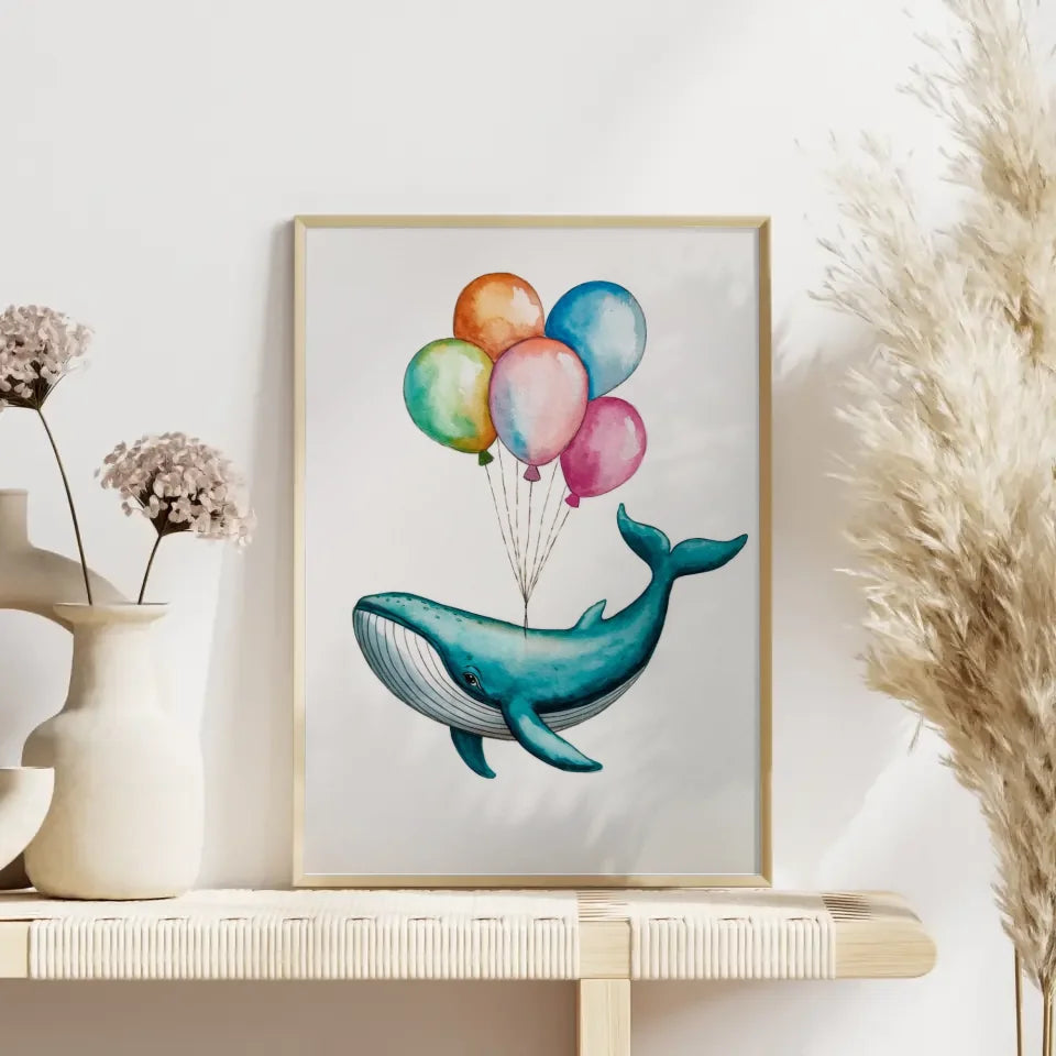 Aquarellposter: 'Du bist, was du manifestierst' in Rosa- und Regenbogenfarben 4