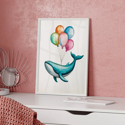 Aquarellposter: 'Du bist, was du manifestierst' in Rosa- und Regenbogenfarben 5