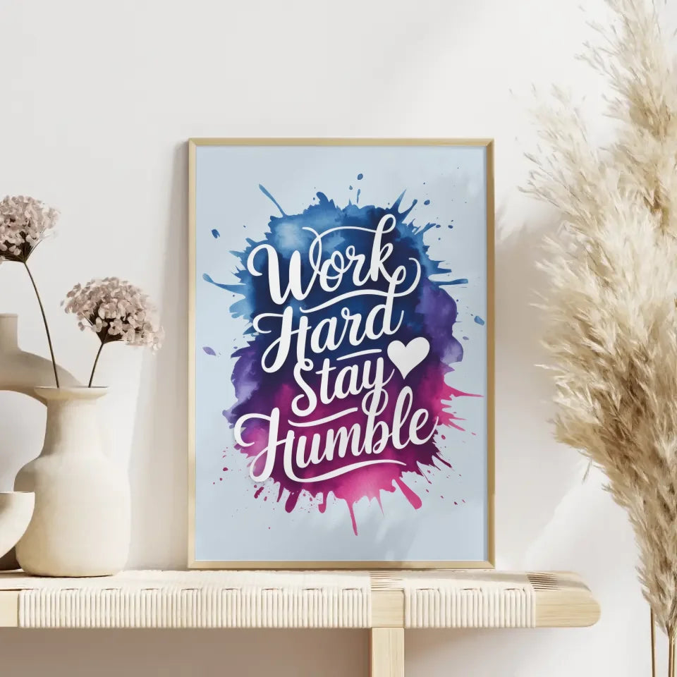 Inspirierendes Poster mit Text auf rustikalem Holzhintergrund 4