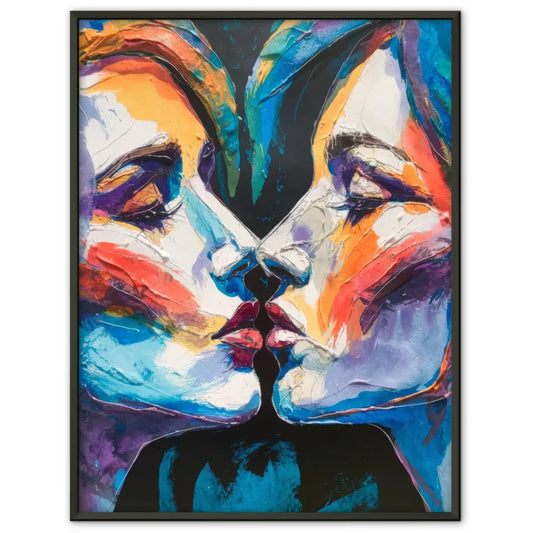 Vintage Poster Transporter im Schnee auf einer verschneiten Straße 1