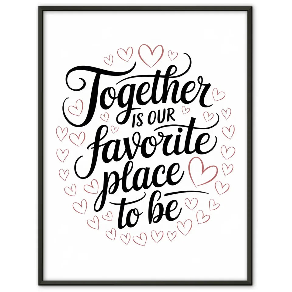 Minimalistisches Poster mit Moin Design in Blau - Elegant 1