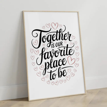 Minimalistisches Poster mit Moin Design in Blau - Elegant 3