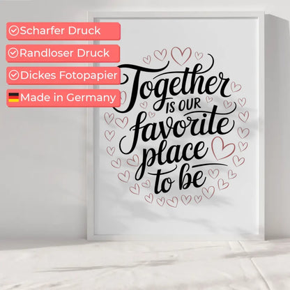 Minimalistisches Poster mit Moin Design in Blau - Elegant 6