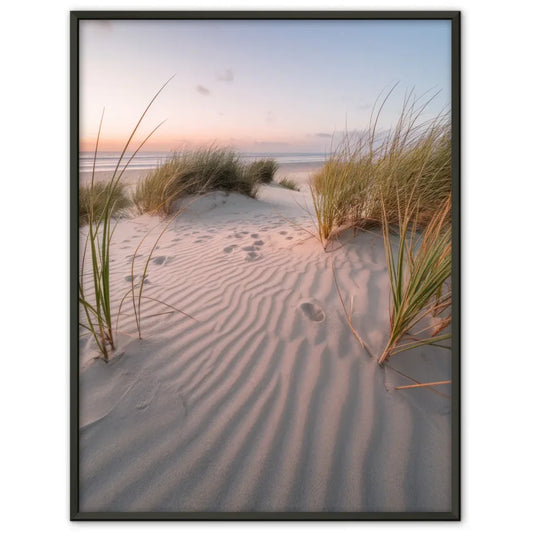 Poster mit Samtgras und Dünen Naturbild für harmonische Wohnräume