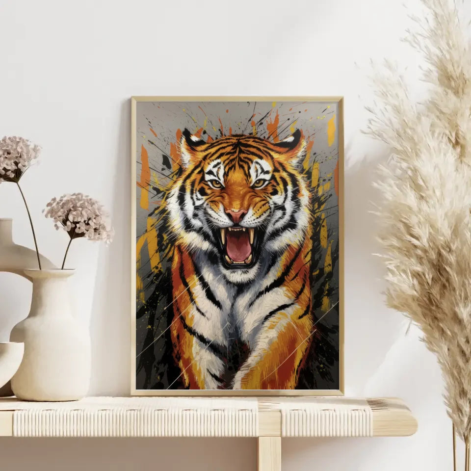 Minimalistisches Poster mit abstrakten Linien für elegantes Wohndesign 4