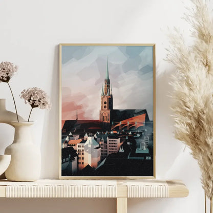 Leipzig Poster im modernen Aquarell-Stil gestalten 4