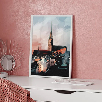 Leipzig Poster im modernen Aquarell-Stil gestalten 5