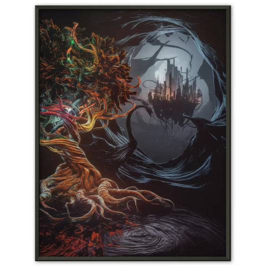 Leuchtender Baum Poster für dunkle Fantasy Welt 1