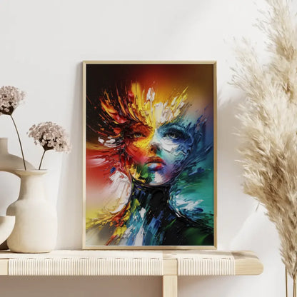 Abstraktes Gemälde Poster in lebendigen Farben für besondere Akzente 4