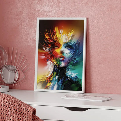 Abstraktes Gemälde Poster in lebendigen Farben für besondere Akzente 5