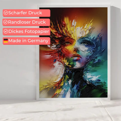 Abstraktes Gemälde Poster in lebendigen Farben für besondere Akzente 6