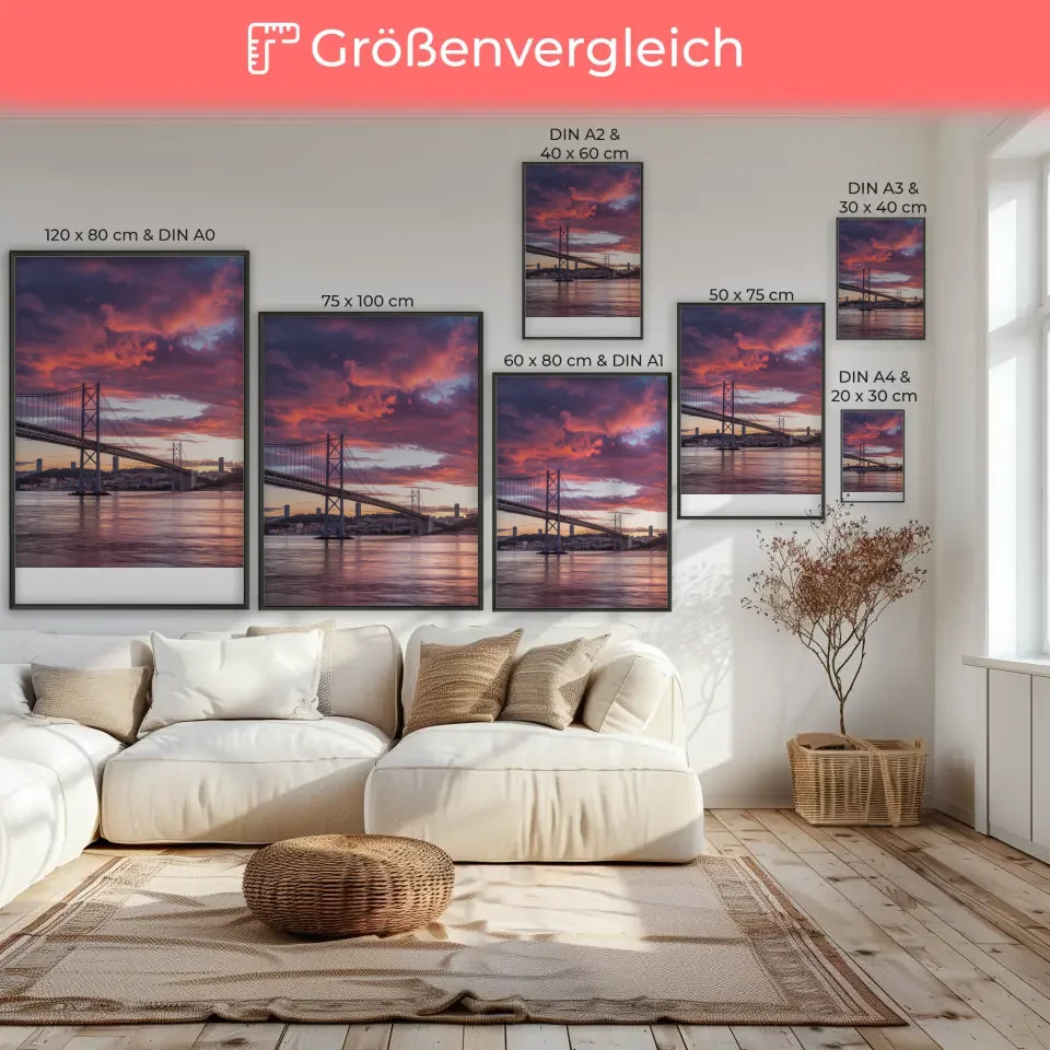 Poster Cyberpunk Frau mit langer Mähne und intensiven Farben