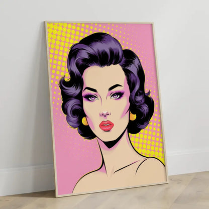 Moderne Poster mit stilvoller Frauenfigur in leuchtenden Farben entdecken 3