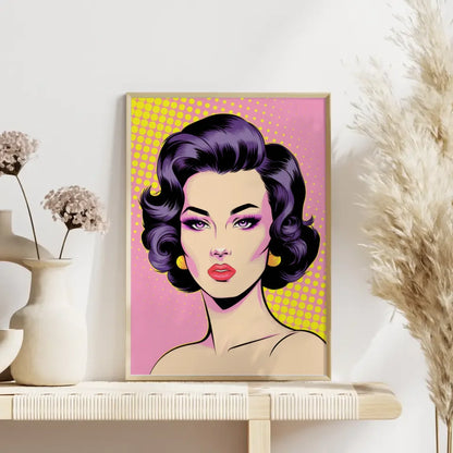 Moderne Poster mit stilvoller Frauenfigur in leuchtenden Farben entdecken 4