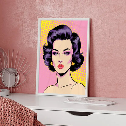 Moderne Poster mit stilvoller Frauenfigur in leuchtenden Farben entdecken 5