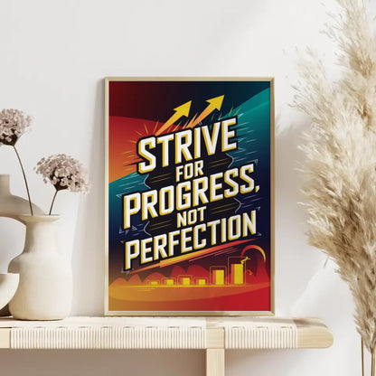 Motivationsposter für Fitness Fortschritt und Inspiration 4