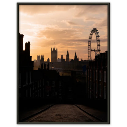 Poster alte England Silhouette bei Sonnenuntergang